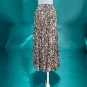 NWT American Rag animal print cheetah leopard flowy boho skirt S